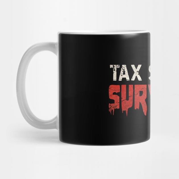 tax season survivor retro by Doxie Greeting